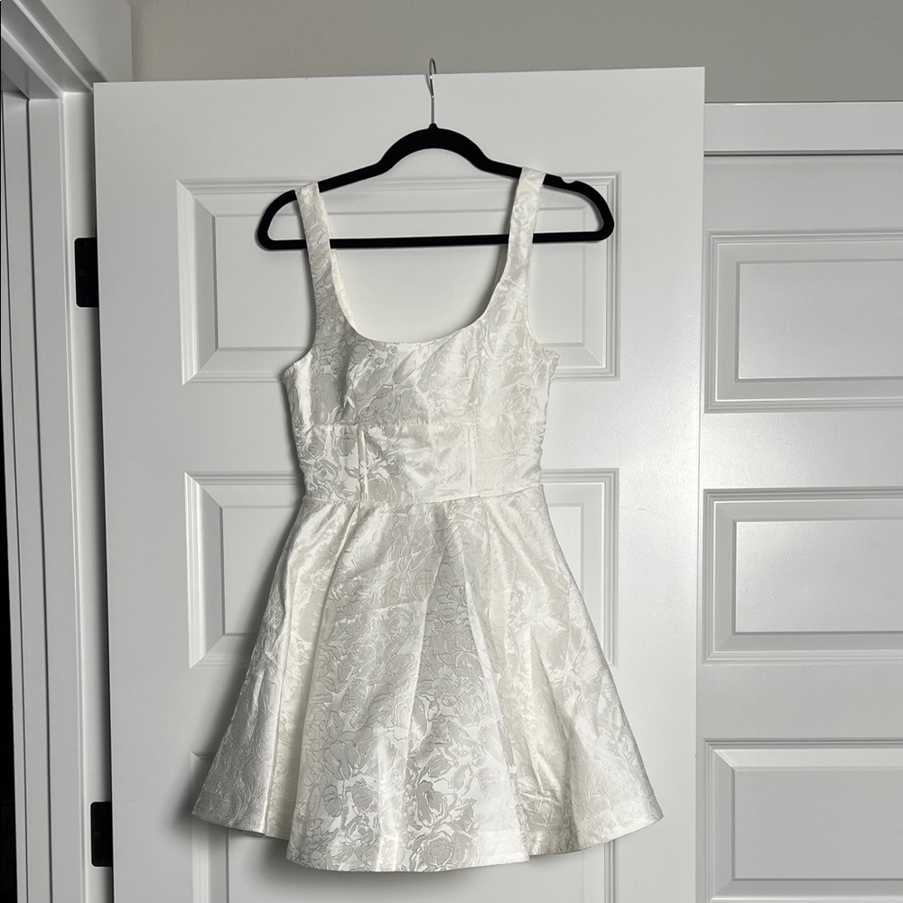 Showpo White Floral Wedding Dress